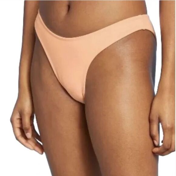 Xhilaration High Leg Scoop Waist Peach Swim Bottoms, Size XL, NWT - Picture 1 of 9